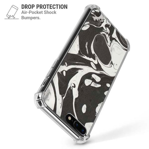 Marbleized Black iPhone 7/8 Plus Clear Case
