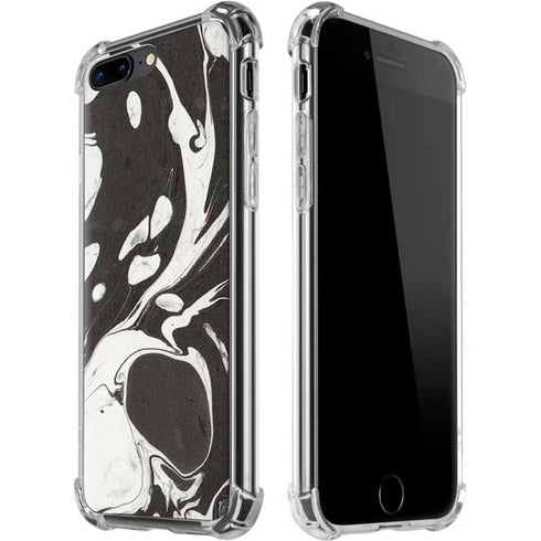 Marbleized Black iPhone 7/8 Plus Clear Case