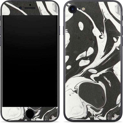 Marbleized Black iPhone 7 Skin