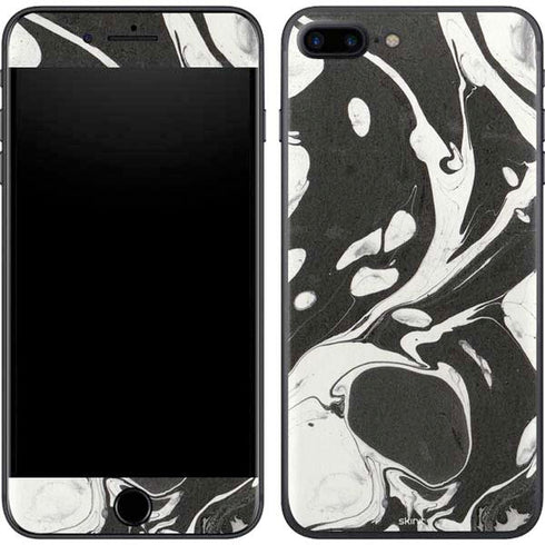 Marbleized Black iPhone 8 Plus Skin