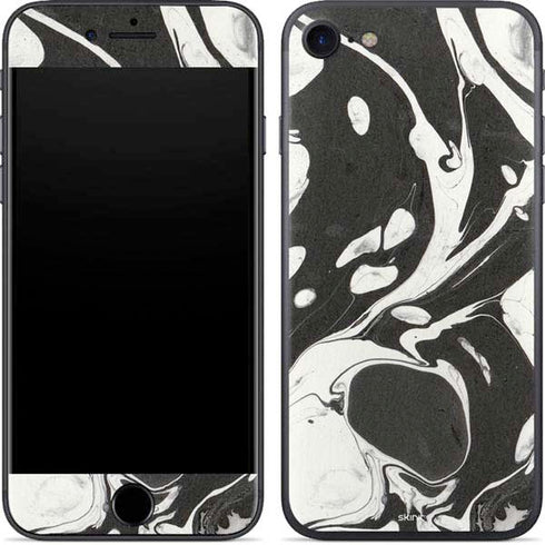 Marbleized Black iPhone 8 Skin