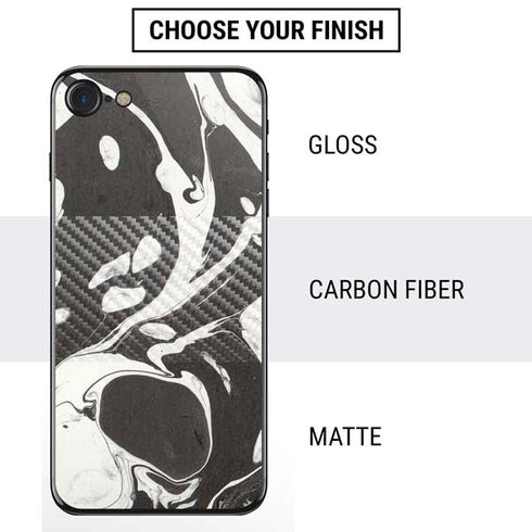 Marbleized Black iPhone SE (2nd & 3rd Gen) Skin