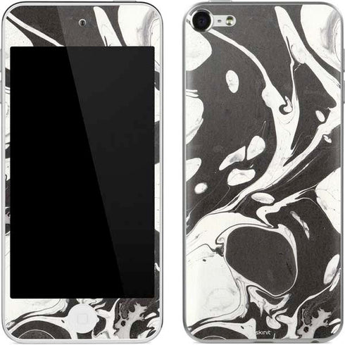 Marbleized Black Apple iPod Skin