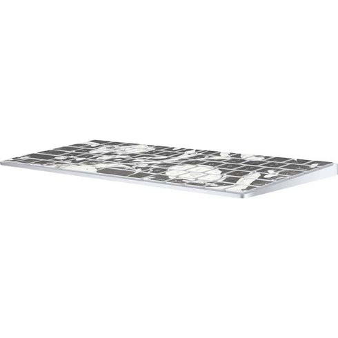 Marbleized Black Magic Keyboard Skin