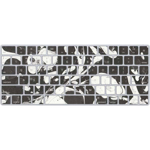 Marbleized Black Magic Keyboard Skin