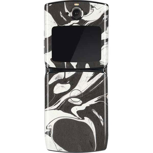 Marbleized Black Motorola RAZR Skin