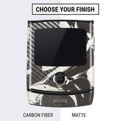 Marbleized Black Motorola RAZR Skin