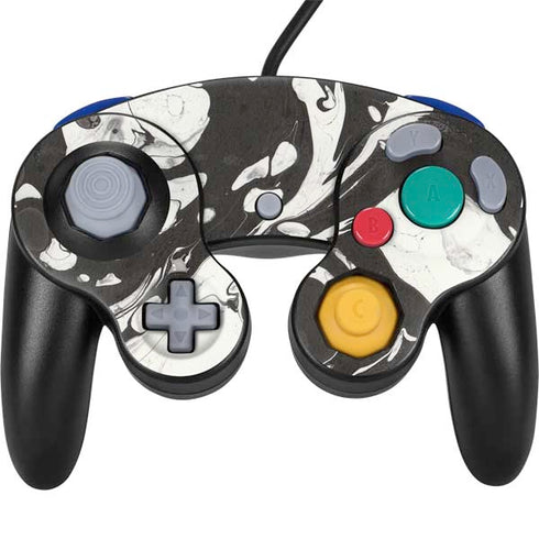 Marbleized Black Nintendo GameCube Controller Skin