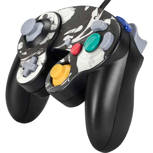 Marbleized Black Nintendo GameCube Controller Skin