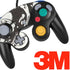 Marbleized Black Nintendo GameCube Controller Skin