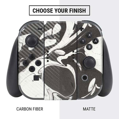 Marbleized Black Nintendo Switch Bundle Skin