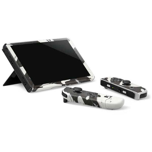 Marbleized Black Nintendo Switch OLED (2021) Skin