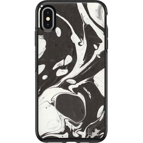 Marbleized Black Otterbox Symmetry iPhone Skin