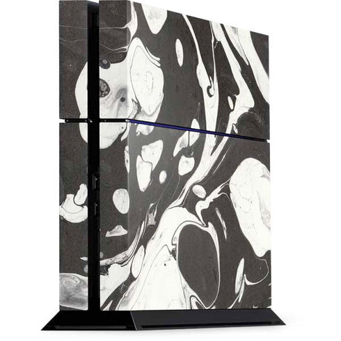Marbleized Black PS4 Console Skin