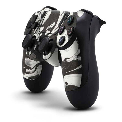 Marbleized Black PS4 Controller Skin