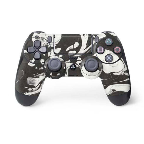 Marbleized Black PS4 Controller Skin