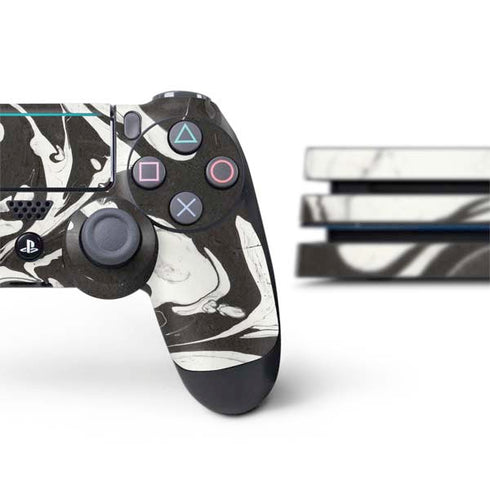 Marbleized Black PS4 Pro Bundle Skin