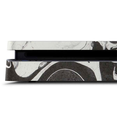 Marbleized Black PS4 Slim Skin