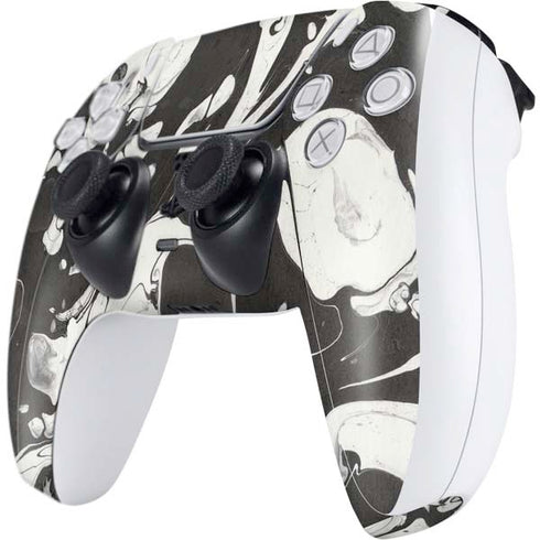 Marbleized Black PS5 Controller Skin