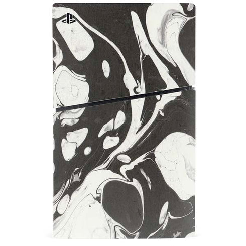 Marbleized Black PS5 Slim Digital Edition Bundle Skin