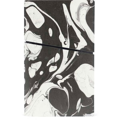 Marbleized Black PS5 Slim Digital Edition Bundle Skin