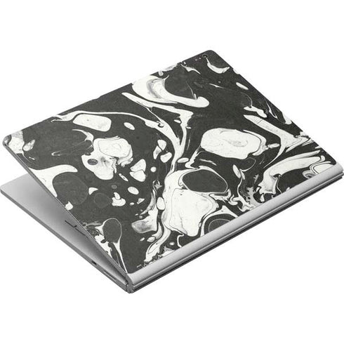 Marbleized Black Surface Book Skin