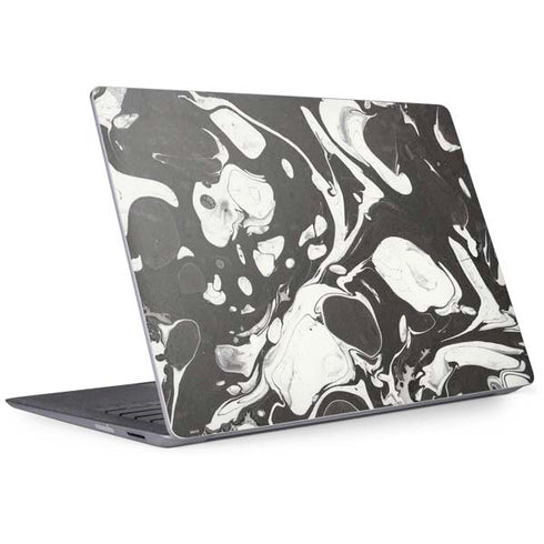 Marbleized Black Surface Laptop 2 Skin
