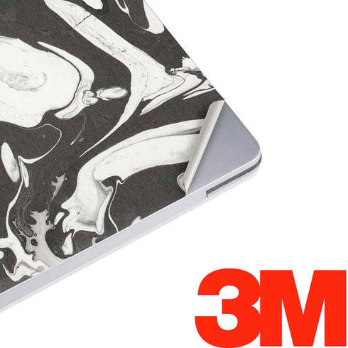 Marbleized Black Surface Laptop 2 Skin