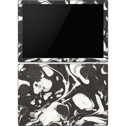 Marbleized Black Surface Pro 6 Skin