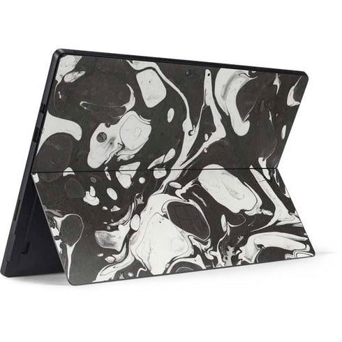 Marbleized Black Surface Pro 6 Skin