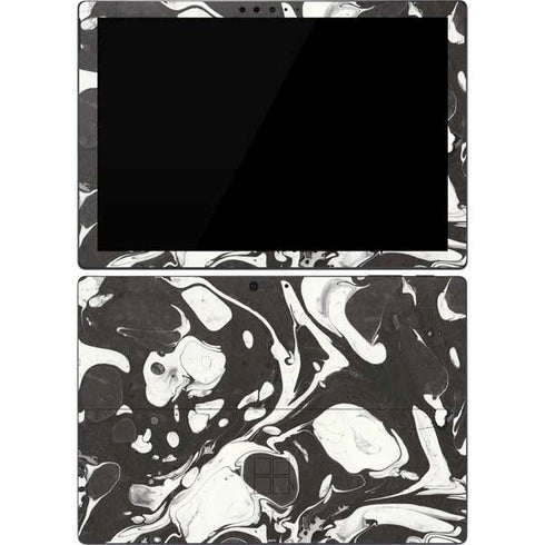 Marbleized Black Surface Pro 7 Skin
