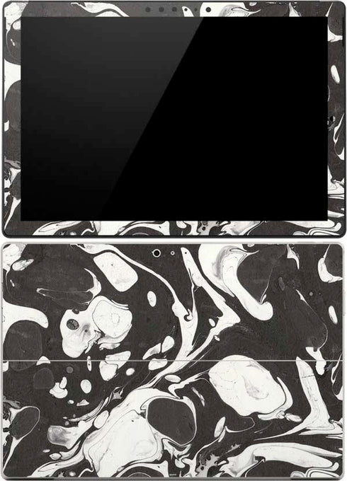 Marbleized Black Surface Pro (2017) Skin