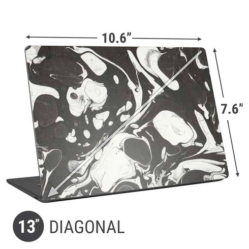 Marbleized Black Universal Laptop 13in (10.6 x 7.6in) Skin
