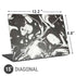 Marbleized Black Universal Laptop 15in (12.2 x 8.8in) Skin