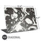 Marbleized Black Universal Laptop 16.6in (13.4 x 9.7in) Skin
