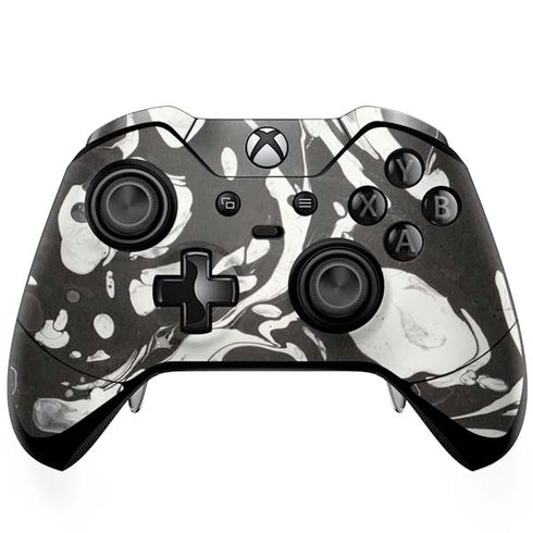 Marbleized Black Xbox One Elite Controller Skin