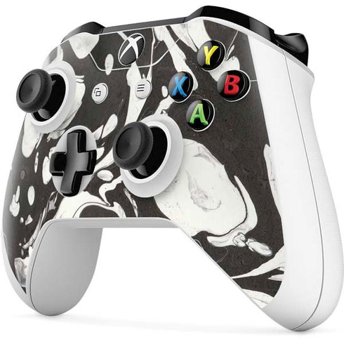 Marbleized Black Xbox One S Controller Skin