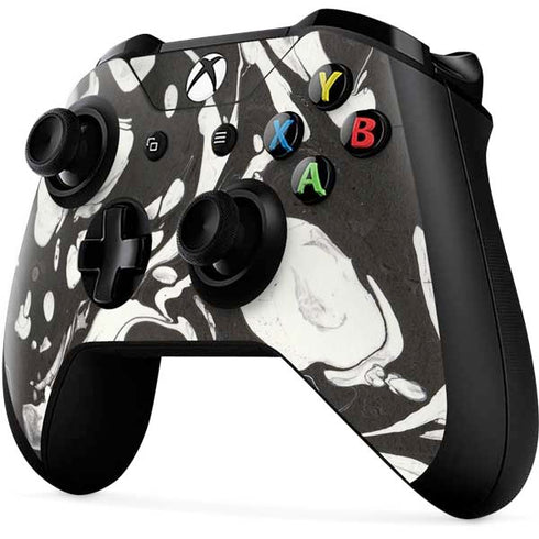 Marbleized Black Xbox One X Controller Skin