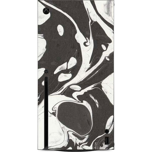 Marbleized Black Xbox Series X Console Skin
