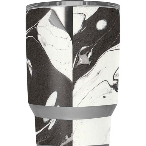 Marbleized Black Yeti 20oz Tumbler Skin