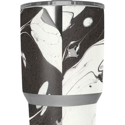 Marbleized Black Yeti 30oz Rambler Tumbler Skin