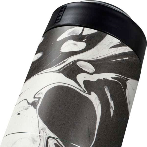 Marbleized Black Yeti Colster Can Insulator Skin