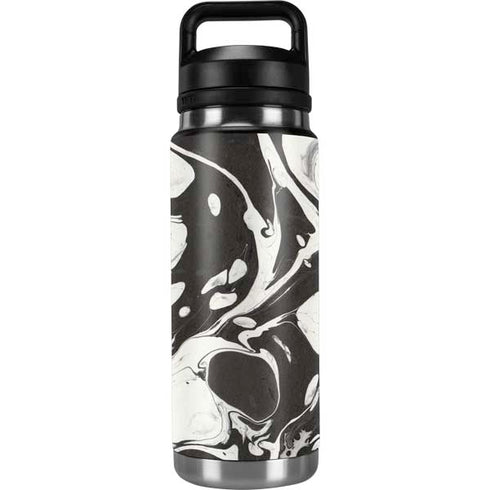 Marbleized Black YETI Rambler 26oz Bottle Skin