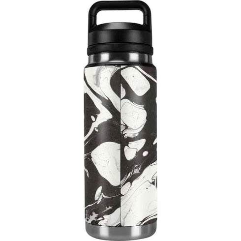 Marbleized Black YETI Rambler 26oz Bottle Skin