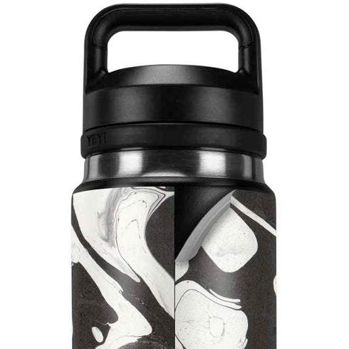 Marbleized Black YETI Rambler 26oz Bottle Skin