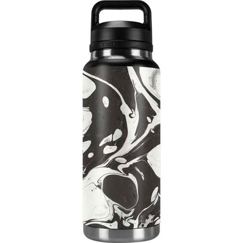 Marbleized Black YETI Rambler 36oz Bottle Skin