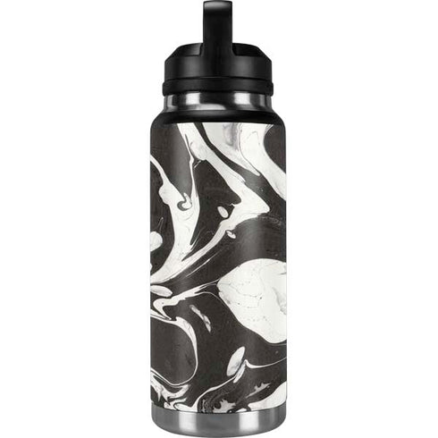 Marbleized Black YETI Rambler 36oz Bottle Skin