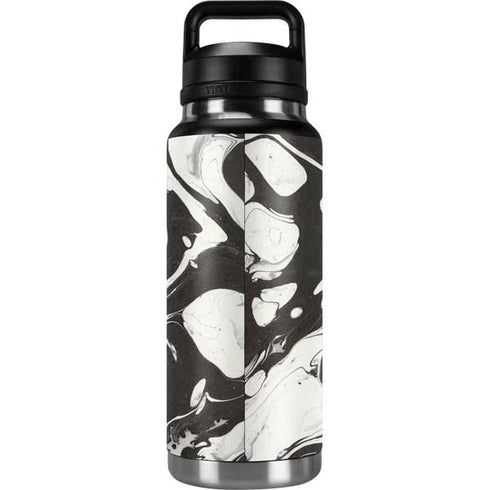 Marbleized Black YETI Rambler 36oz Bottle Skin