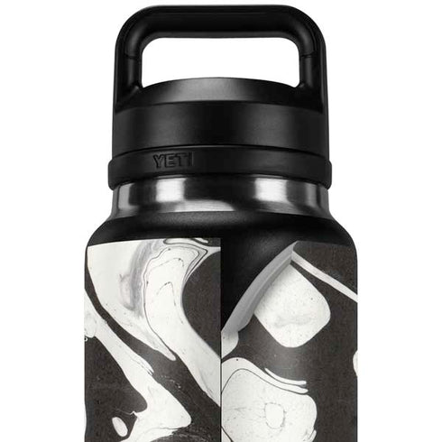 Marbleized Black YETI Rambler 36oz Bottle Skin