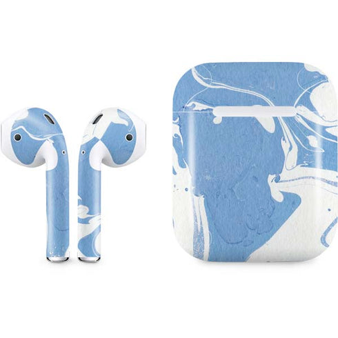 Marbleized Blue Apple AirPods Skin